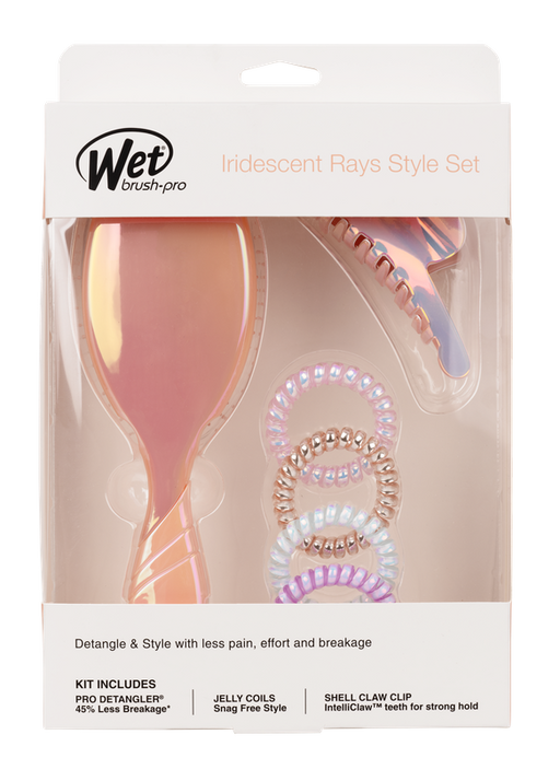WetBrush Pro Detangler Iridescent Ray Style Set