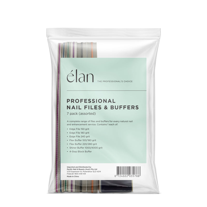 Élan Professional Nail Files & Buffers - 7pk