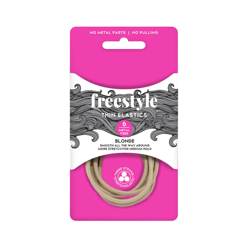 Freestyle Thin Elastics Metal Free 6pk