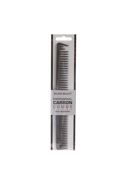 Silver Bullet Professional Carbon Wide Teeth Cutting Hair Comb
