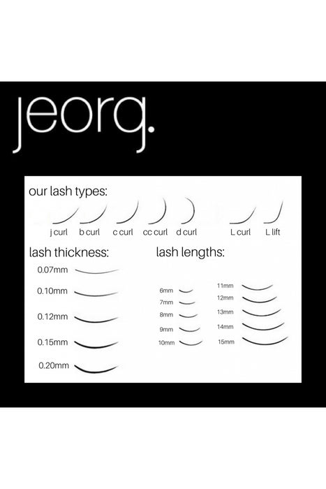 Jeorg. Ellipse Lash Mixed Tray D Curl 9-14mm