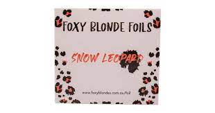 Foxy Blondes Foil Snow Leopard