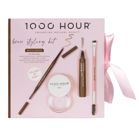 1000 Hour Brow Styling Kit - Medium Brown