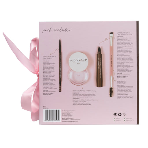 1000 Hour Brow Styling Kit - Dark Brown