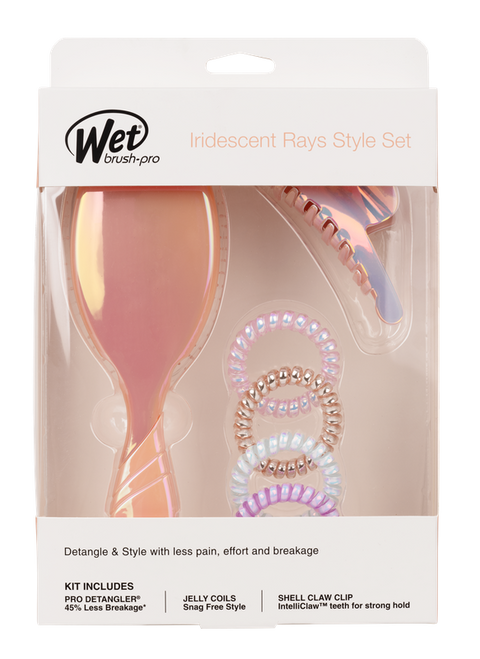 WetBrush Pro Detangler Iridescent Ray Style Set