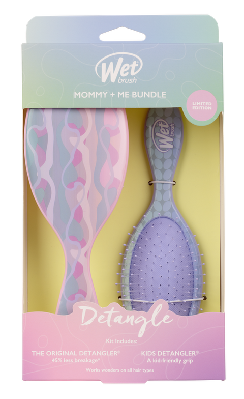 WetBrush Pro Detangler Mummy & Me Pearl Bundle