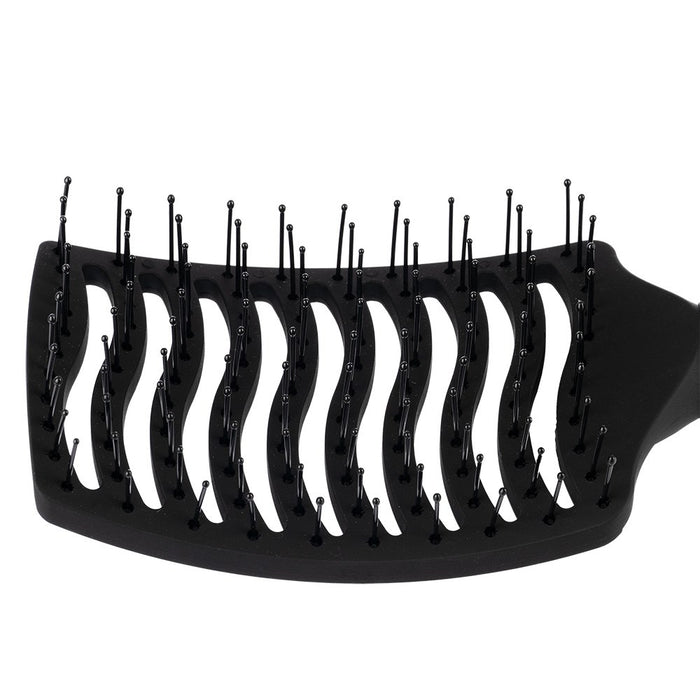 Silver Bullet Black Velvet Curved Vent Paddle Brush