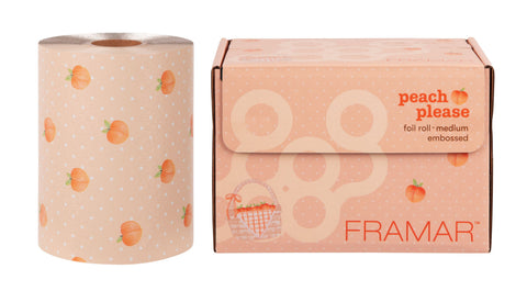 Framar Peach Please Embossed Roll Foil