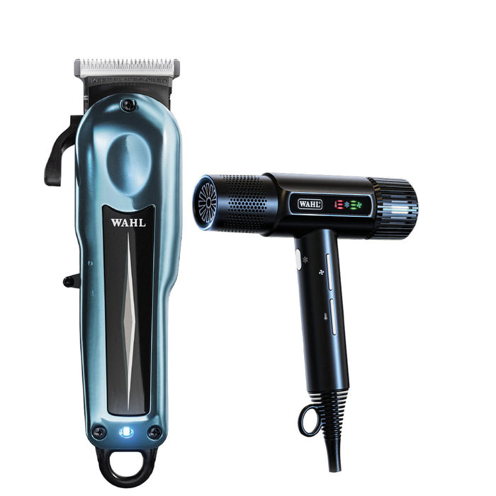 Wahl Professional Super Taper X Cordless Clipper & Vanquish Dryer Combo