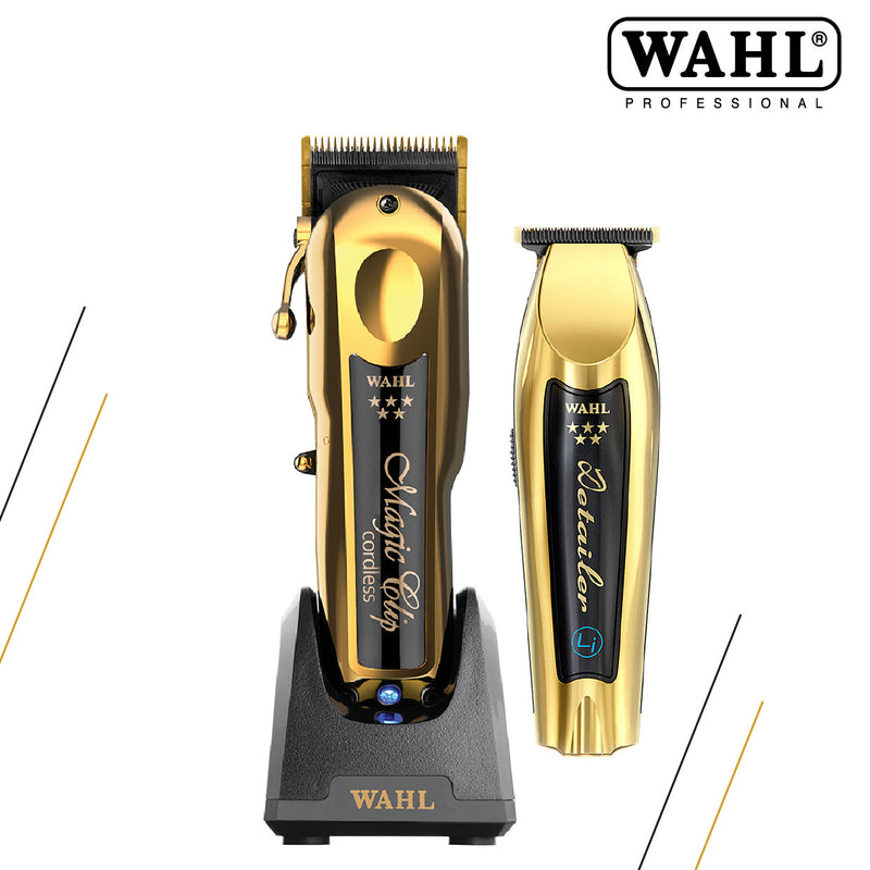 Wahl Gold Magic Clip & Gold Detailer Li Combo
