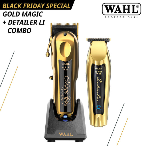 Wahl Gold Magic Clip & Gold Detailer Li Combo - Black Friday Sale!