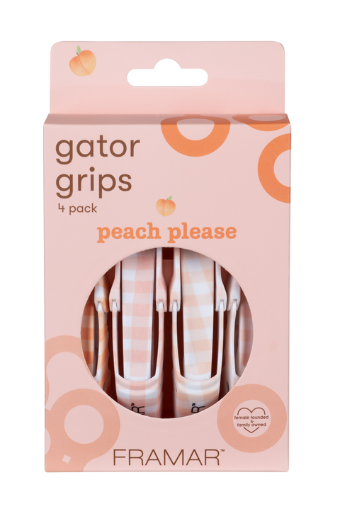 Framar Peach Please Gator Grip Clip