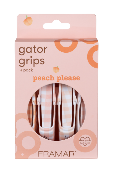Framar Peach Please Gator Grip Clip