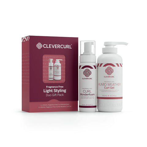 Clever Curl Fragrance Free Light Styling Duo Pack 2026