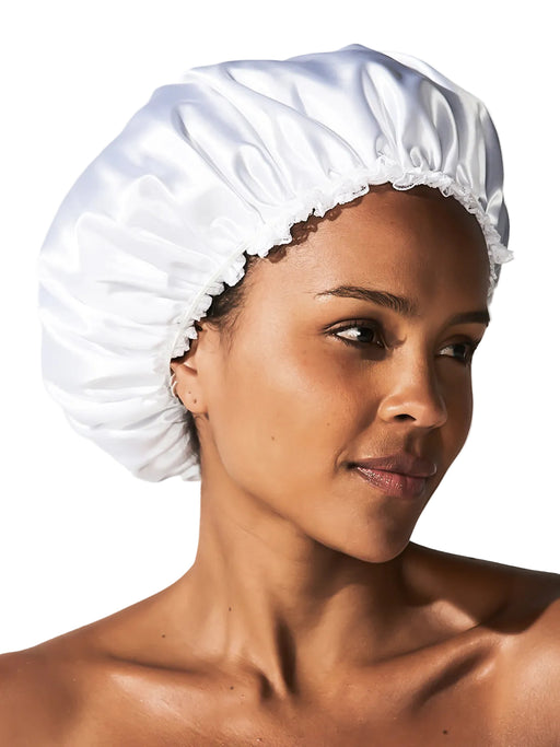 Betty Dain Creations Satinette Sleep Cap - White