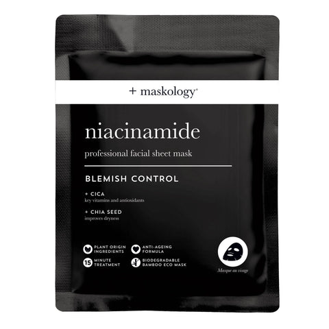 +Maskology Niacinamide Blemish Control Sheet Mask