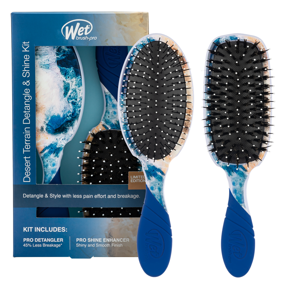 Wet Brush Pro Desert Terrain Detangle & Shine Kit