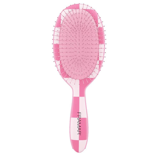Framar Checked Out Detangle Brush - Pink