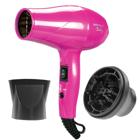 Silver Bullet Baby Travel Hair Dryer - Pink