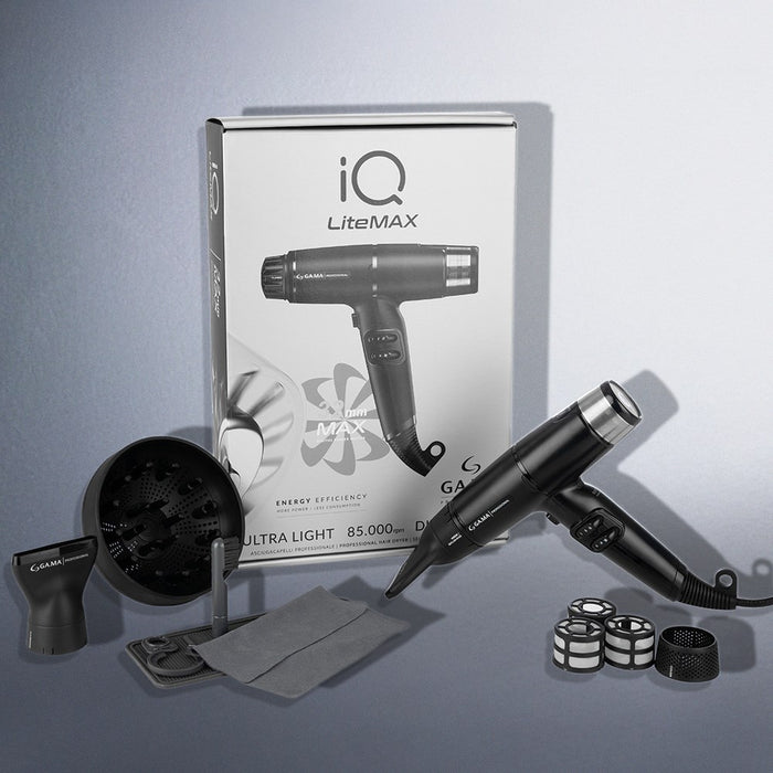 Gama Professional iQ Lite Max Perfetto Hair Dryer Black