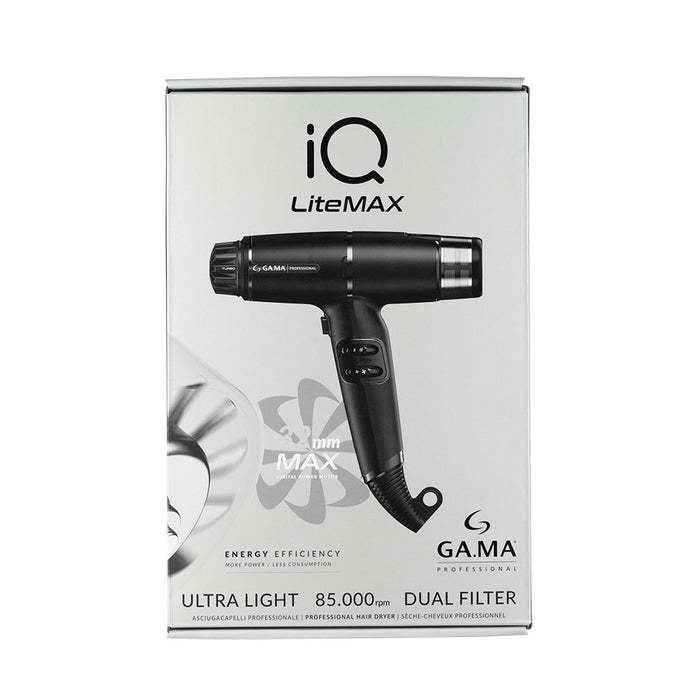 Gama Professional iQ Lite Max Perfetto Hair Dryer Black