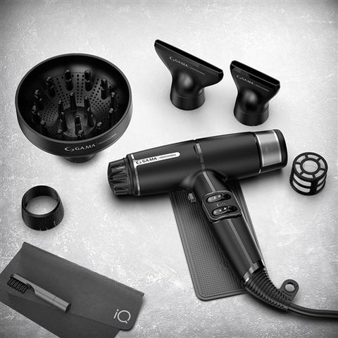 Gama Professional iQ Lite Perfetto Hair Dryer Black