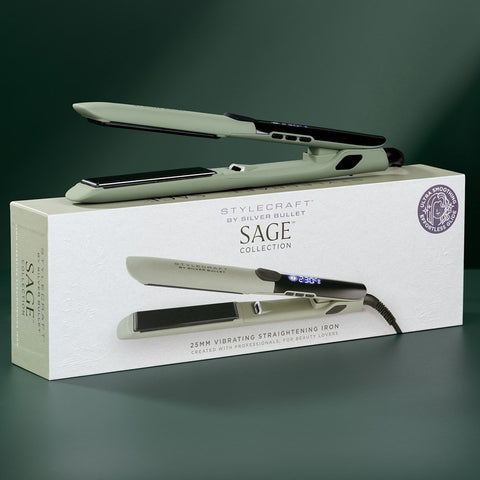 StyleCraft by Silver Bullet Sage Vibrating Hair Straightener