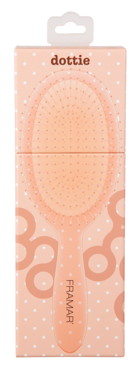 Framar Peach Please Detangle Brush - Dottie