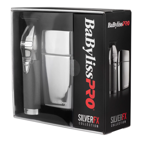 BaBylissPRO Duo Silver Double Foil Shaver and Outliner Trimmer