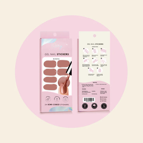 Mitty Semi-Cured Gel Nail Stickers - Blissful