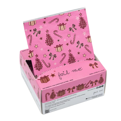 Foil Me The Christmas In Pink - Wide