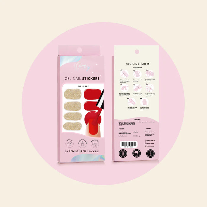 Mitty Semi-Cured Gel Nail Stickers - Classique