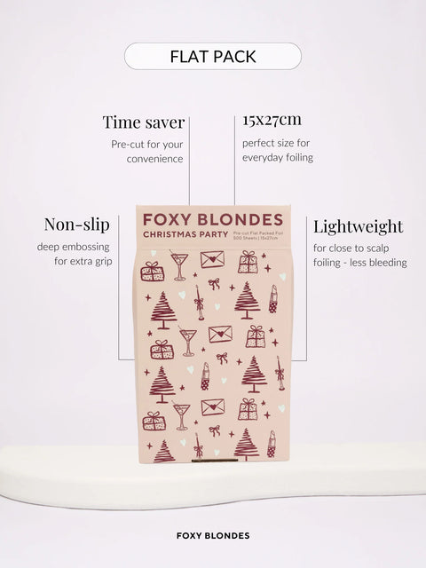 Foxy Blondes Christmas Party Flat Pack Foil