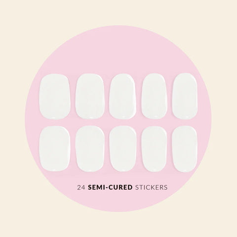Mitty Semi-Cured Gel Nail Stickers - Fluffy Clouds