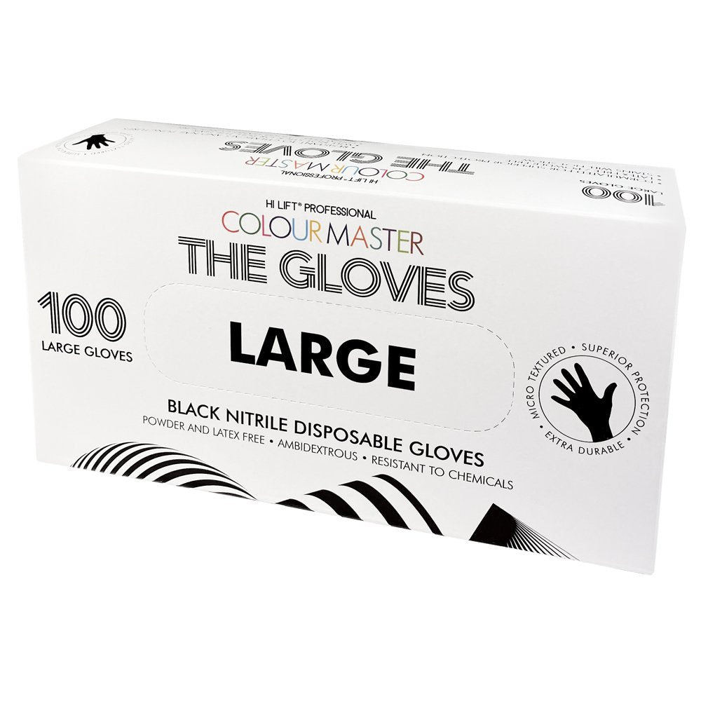 Hi Lift Colour Master Black Nitrile Gloves