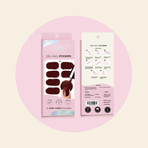 Mitty Semi-Cured Gel Nail Stickers - Jam