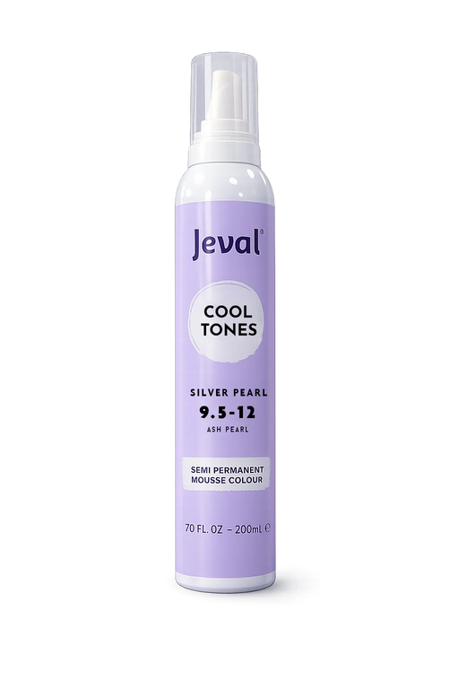 Jeval Cool Tones Silver Pearl Semi Permanent Mousse Colour - 9.5-12