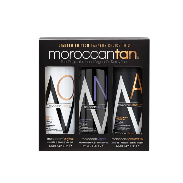 Moroccan Tan Tanners Choice Trio - Sample Pack 3x 125ml