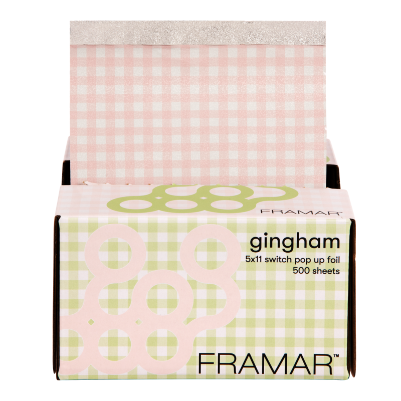 Framar Howdy Gingham Switch Pink/Green Pop Up Foil