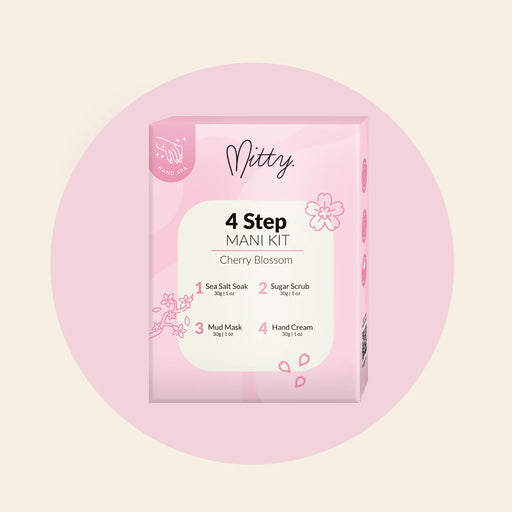 Mitty 4 Step Mani Kit - Cherry Blossom