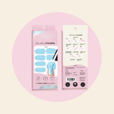 Mitty Semi-Cured Gel Nail Stickers - Maya
