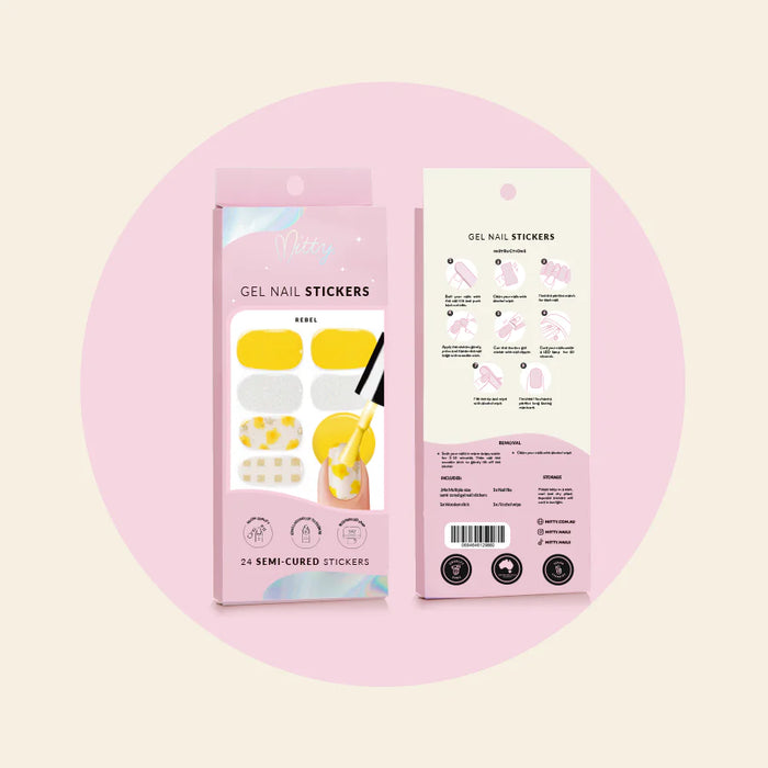 Mitty Semi-Cured Gel Nail Stickers - Rebel