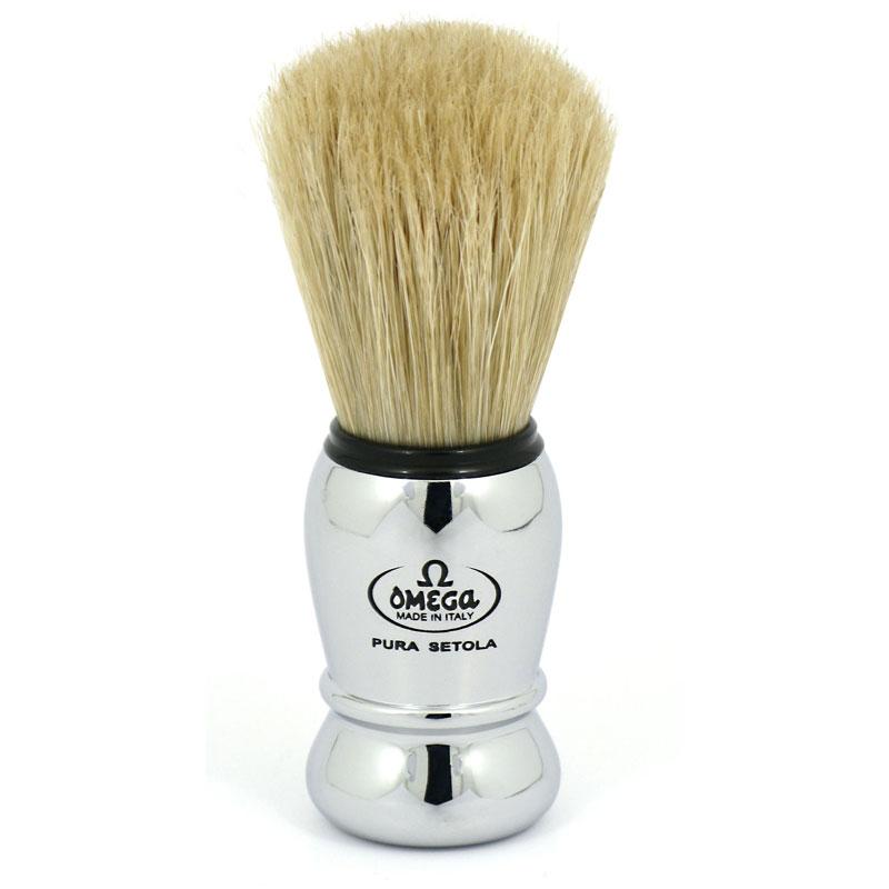 Omega Silver Handle 100% Pure Bristles