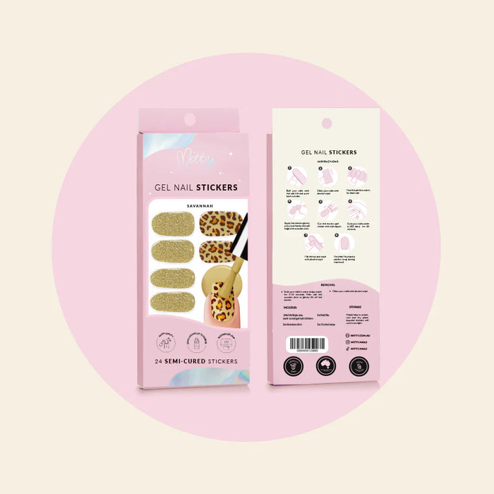 Mitty Semi-Cured Gel Nail Stickers - Savannah