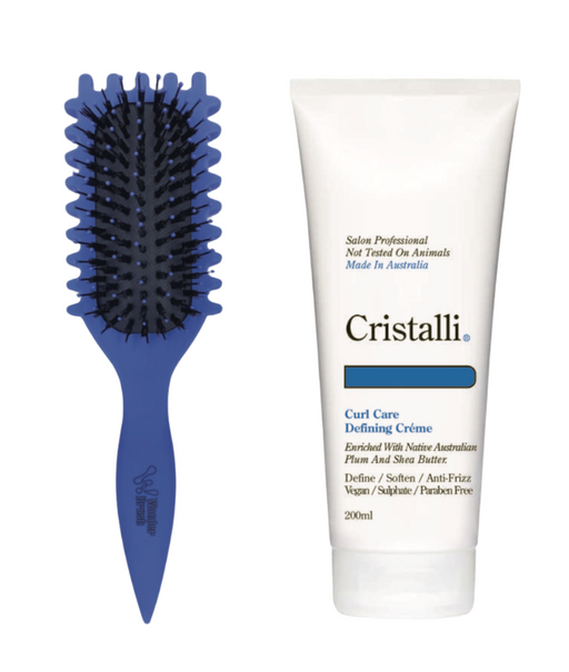Cristalli Curl Care Defining Créme with Bonus Wonder Curly Brush