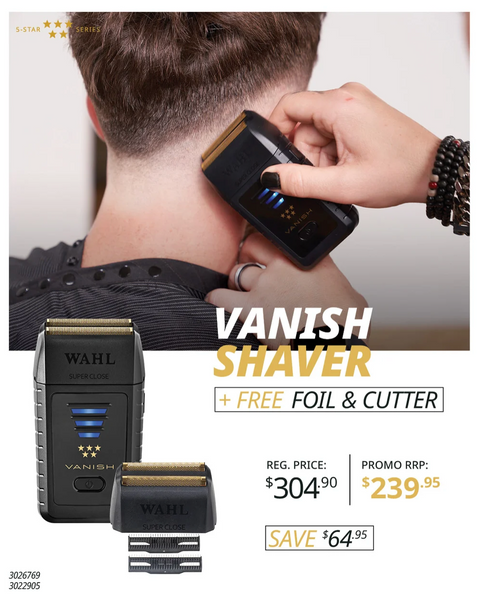 Wahl Vanish Lithium-Ion Shaver & Free Foil & Cutter Combo