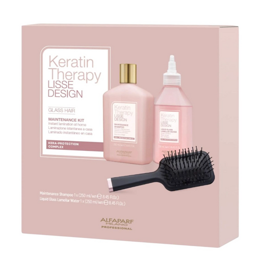 Alfaparf Keratin Therapy Lisse Design Glass Hair Maintenance Kit