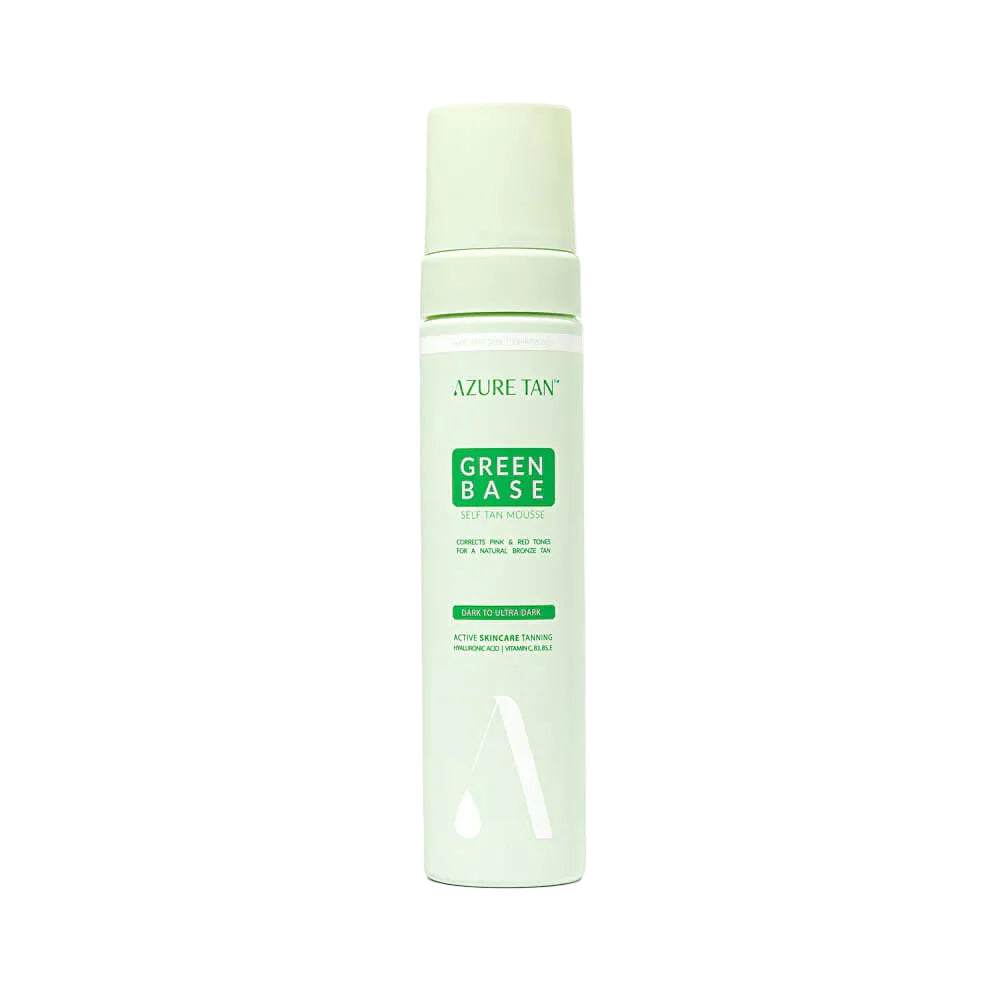 Azure Tan Self Tan Mousse - Green Base - Dark To Ultra Dark