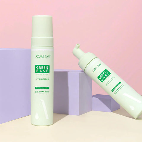 Azure Tan Self Tan Mousse - Green Base - Dark To Ultra Dark