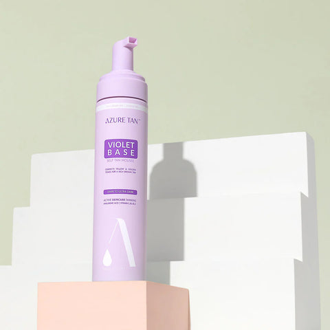 Azure Tan Self Tan Mousse - Violet Base - Dark To Ultra Dark